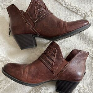 Earth Dark Brown Ankle Booties